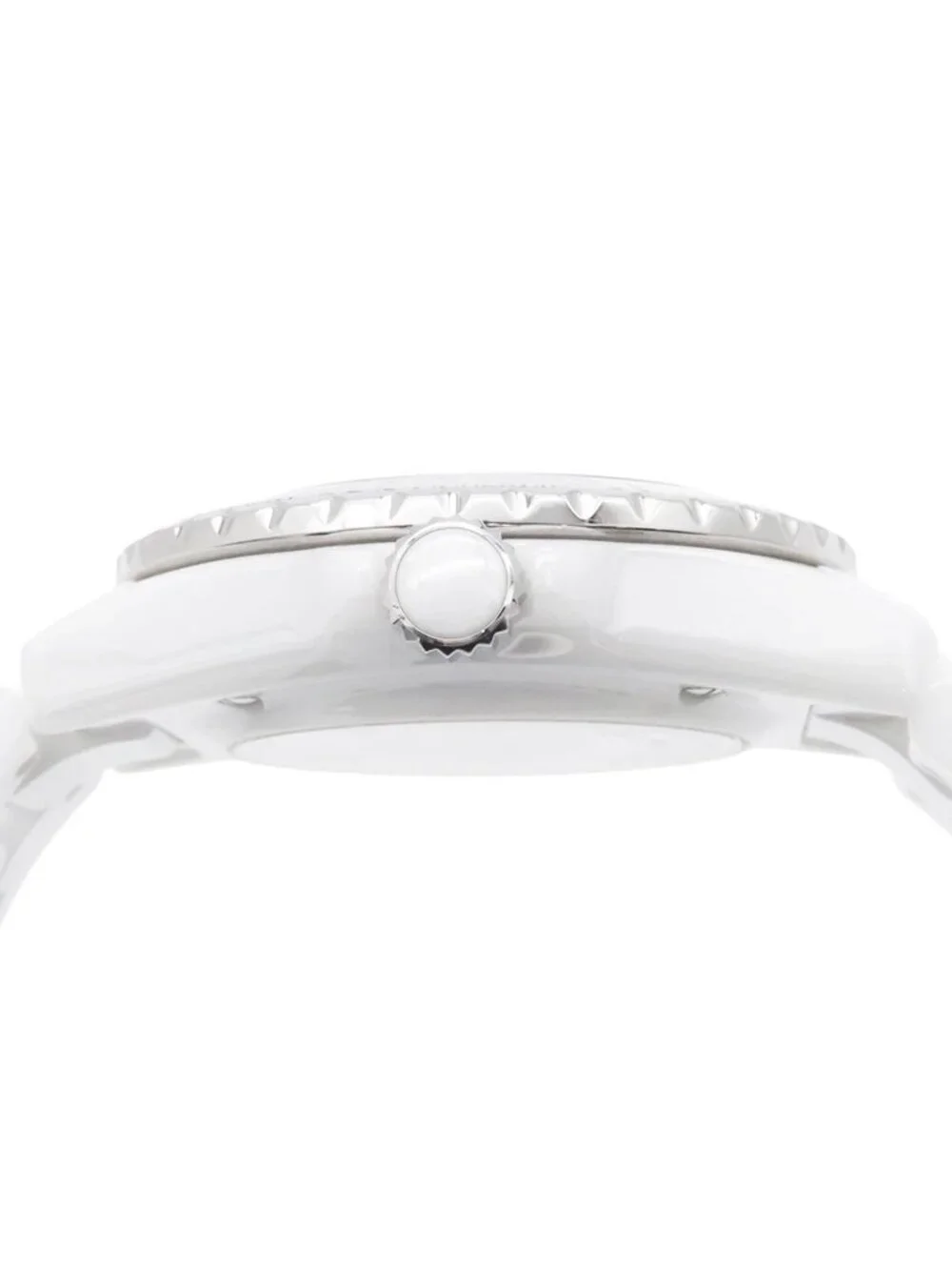 Chanel 20 White Ceramic SS Diamond World Book Limited 38 Watch